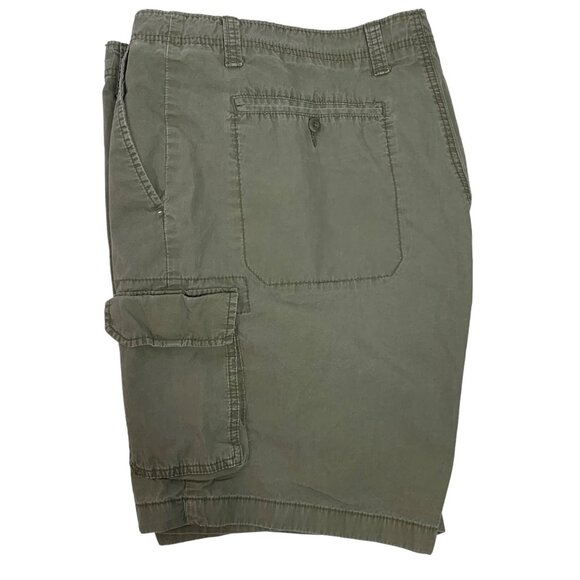 Nautica Cargo Deck Shorts Mens Size 40 Army Green Utility Outdoor Pockets Cotton - Picture 3 of 14
